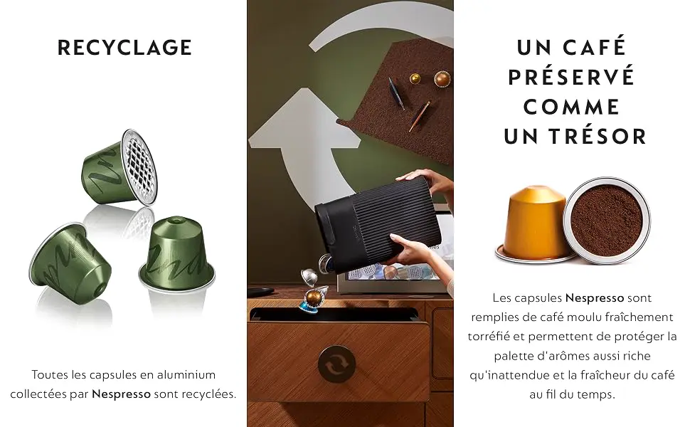 Machine à café Inissia Blanche — kit de bienvenue et pompe 19 bars